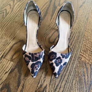 J.Crew Satin Leopard Print Women's Shoes - 7.5